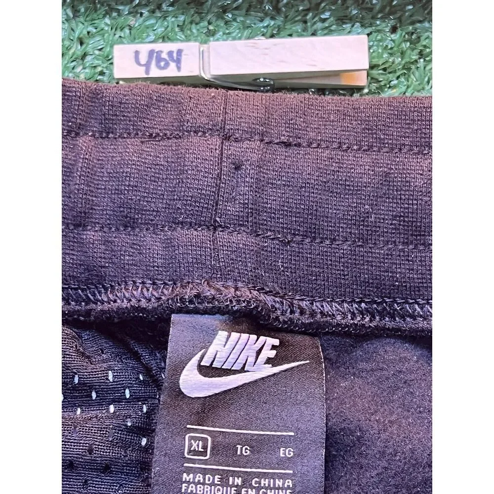 Vintage Nike‎ Y2K Black Running Sweatpants Joggers Mens Size Small Big Logo